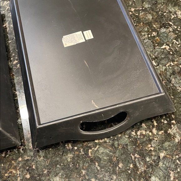 Decorative Red and Blue Pottery Barn Patterned Trays - Picture 10 of 11